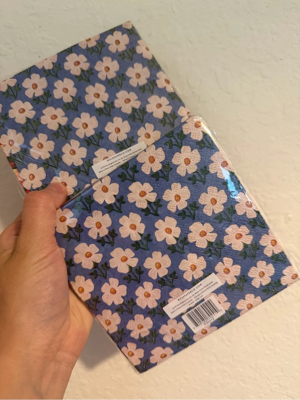 2 pack Rifle Paper Co. Red Floral Paper Napkins - Pack of Decorative Napkins